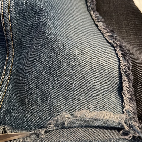 CARMAR denim fringe skirt size 25 - Picture 8 of 9